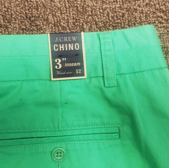 J.crew 3" Chino short neon green US12 NWT - Picture 2 of 5